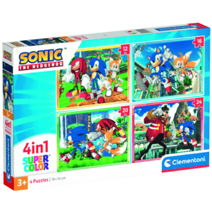 Puzzle 4v1 Sonic (12+16+20+24 dílků)