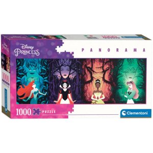 Clementoni - Puzzle Panorama Disney Princess 1000 dílků