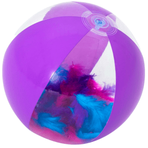 BESTWAY 31051 - Nafukovací plážový míč s barevným peřím 28 cm