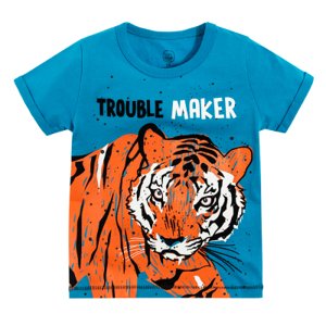 COOL CLUB - Chlapecké Tričko s krátkým rukávem Trouble maker MODRÁ 92
