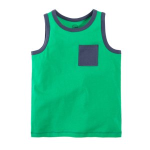 COOL CLUB Chlapecké tričko bez rukávů s kapsou ZELENÁ 116