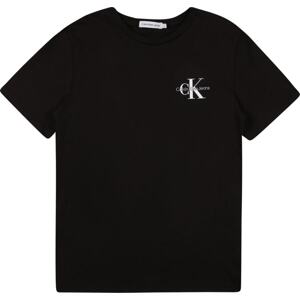 Calvin Klein Tričko světle šedá / černá / bílá