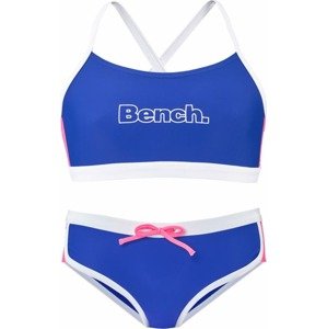 BENCH Bikiny modrá / pink