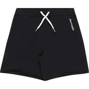 Abercrombie & Fitch Kalhoty 'JAN 2' černá / bílá