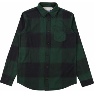 Jack & Jones Junior Košile 'OWEN' tmavě zelená / černá