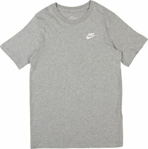 Nike Sportswear Tričko světle šedá / bílá