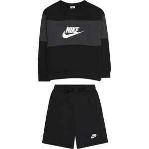 Nike Sportswear Joggingová souprava šedá / černá / bílá