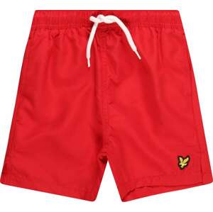 Lyle & Scott Plavecké šortky žlutá / červená / černá