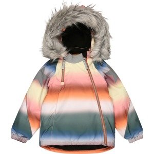 Molo Zimní bunda 'Hopla' nebeská modř / tmavě zelená / oranžová / růžová