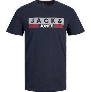 Jack & Jones Junior Tričko námořnická modř / červená / bílá