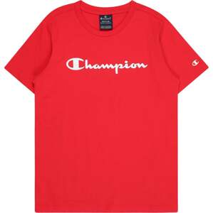 Champion Authentic Athletic Apparel Tričko červená / bílá