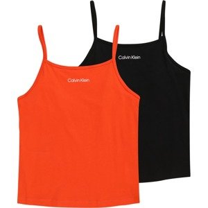 Calvin Klein Underwear Top svítivě oranžová / černá / bílá