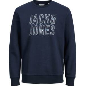 Jack & Jones Junior Mikina 'XILO' modrá / námořnická modř / bílá