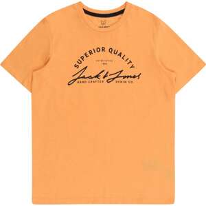 Jack & Jones Junior Tričko 'ACE' oranžová / černá