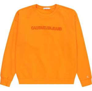 Calvin Klein Mikina oranžová / tmavě oranžová