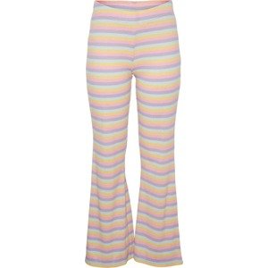 PIECES Kalhoty 'Dora' žlutá / mátová / fialová / pink
