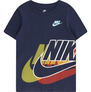 Nike Sportswear Tričko námořnická modř / žlutá / červená / bílá