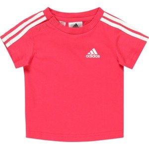 ADIDAS SPORTSWEAR Funkční tričko svítivě růžová / bílá