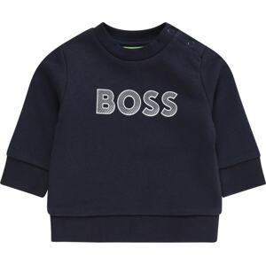 BOSS Kidswear Mikina námořnická modř / bílá