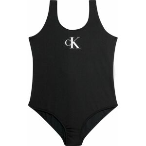 Calvin Klein Swimwear Plavky černá / přírodní bílá