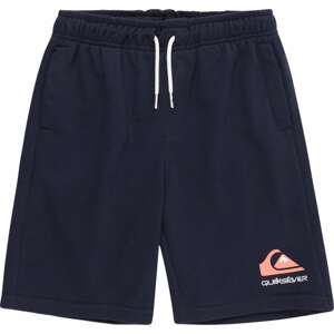 QUIKSILVER Sportovní kalhoty 'EASY DAY' námořnická modř / korálová / bílá