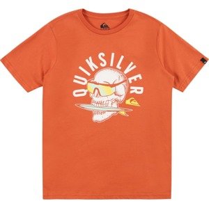 QUIKSILVER Funkční tričko tyrkysová / žlutá / tmavě oranžová / bílá