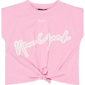 DKNY Tričko růžová / bílá