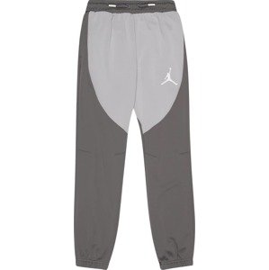 Jordan Sportovní kalhoty šedá / tmavě šedá / svítivě zelená / bílá