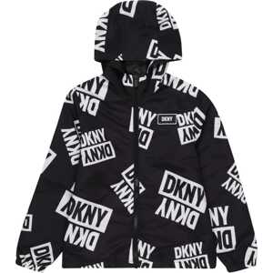 DKNY Přechodná bunda černá / bílá