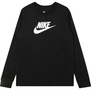 Nike Sportswear Tričko černá / bílá