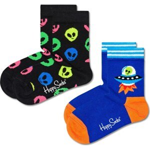 Happy Socks Ponožky modrá / žlutá / oranžová / černá