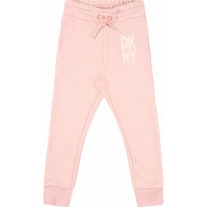 DKNY Kalhoty růžová / bílá