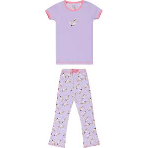 Claesen's Pyžamo hnědá / fialová / pink / bílá
