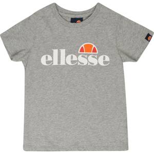 ELLESSE Tričko 'Malia' šedý melír / oranžová / červená / bílá