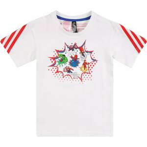 ADIDAS PERFORMANCE Funkční tričko královská modrá / žlutá / limetková / světle červená / bílá