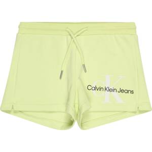 Calvin Klein Jeans Kalhoty zelená / černá / bílá