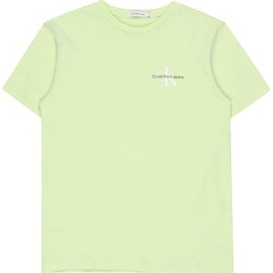 Calvin Klein Tričko světle zelená / černá / bílá