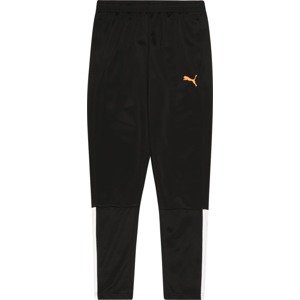 PUMA Sportovní kalhoty oranžová / černá / bílá