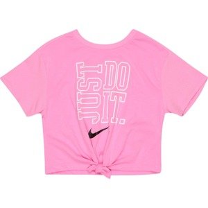 Nike Sportswear Tričko pink / černá / bílá