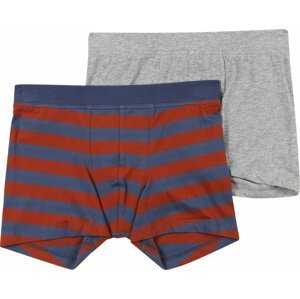 SCHIESSER Spodní prádlo marine modrá / šedý melír / rezavě červená