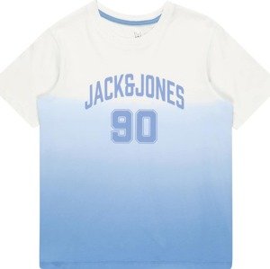 Jack & Jones Junior Tričko 'AIRDIP' královská modrá / světlemodrá / bílá