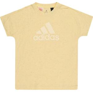 ADIDAS SPORTSWEAR Funkční tričko žlutá / bílá