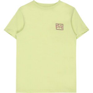 BILLABONG Funkční tričko 'CRAYON WAVE' pastelově žlutá / antracitová / fialová / lososová