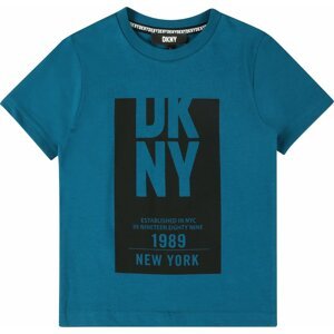 DKNY Tričko azurová modrá / černá