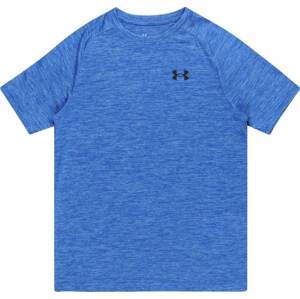 UNDER ARMOUR Funkční tričko modrý melír / černá