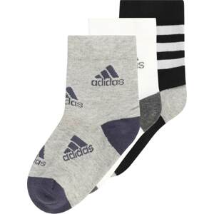 ADIDAS PERFORMANCE Sportovní ponožky šedá / černá / bílá