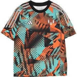 ADIDAS PERFORMANCE Funkční tričko mátová / oranžová / černá / bílá