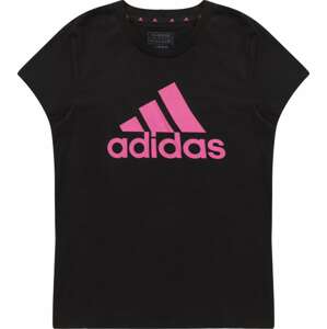 ADIDAS SPORTSWEAR Funkční tričko pink / černá