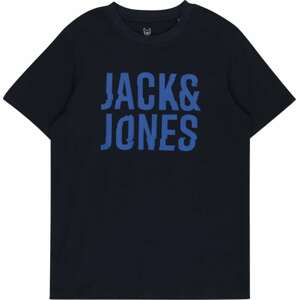 Jack & Jones Junior Tričko 'ARTHURS' noční modrá / královská modrá