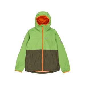 Outdoorová bunda 'Rainy Days' Jack Wolfskin khaki / tmavě zelená / oranžová